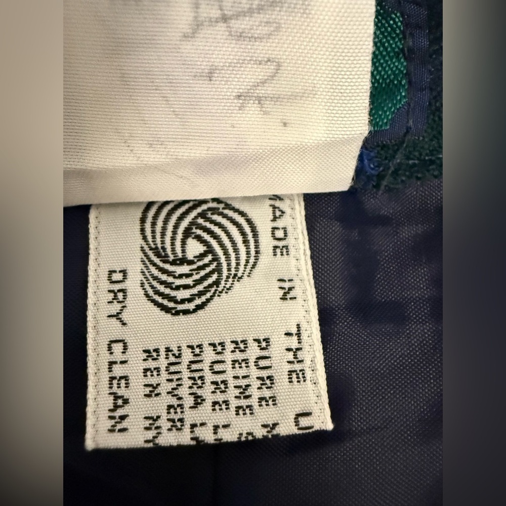 D. Byford tartan plaid Scottish wool culottes skirt pants side zip size 28 waist - Picture 5 of 10